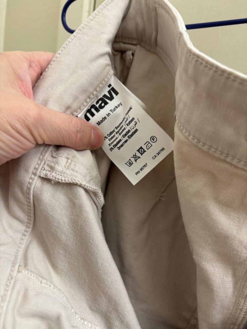 Mavi chinos Beige 100% cotton- new